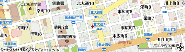 釧路信用金庫本店営業部周辺の地図