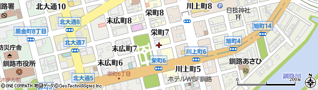 釧路美容協会周辺の地図