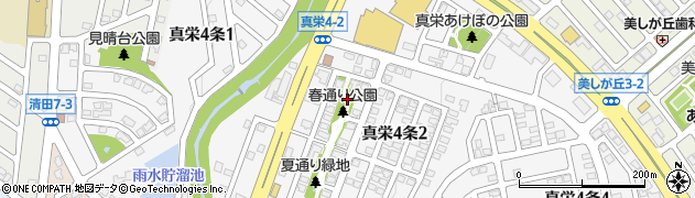 真栄春通り公園周辺の地図