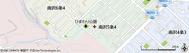 北海道札幌市南区南沢５条4丁目4周辺の地図