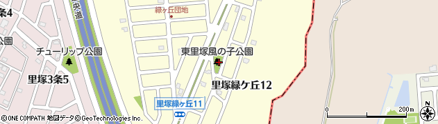 東里塚風の子公園周辺の地図