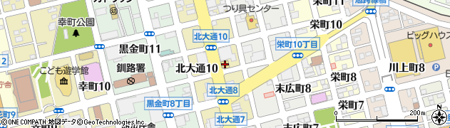 ドコモ釧路ビル周辺の地図
