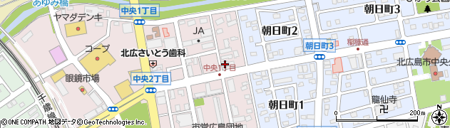 セイコーマート北広島中央店周辺の地図