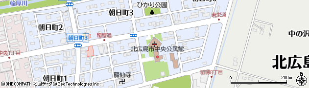 北広島市役所　北広島東記念館周辺の地図