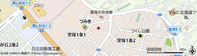 里塚中央ぽぷら公園周辺の地図