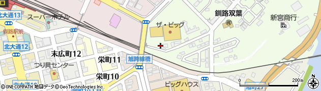 北海道釧路市新釧路町2周辺の地図