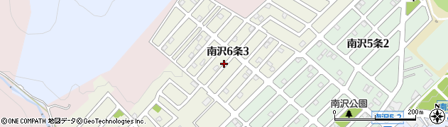 北海道札幌市南区南沢６条周辺の地図