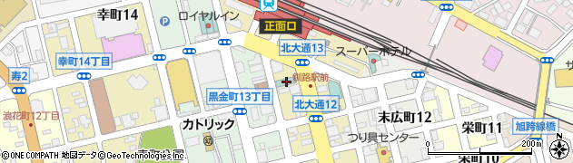 ホテルルートイン釧路駅前周辺の地図