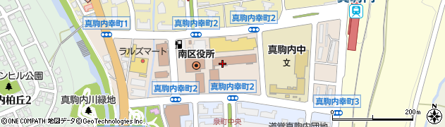北海道札幌市南区真駒内幸町周辺の地図