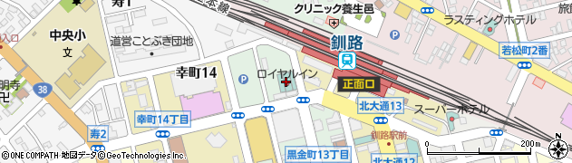 タイムズカー釧路駅前店周辺の地図
