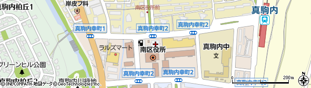 北海道銀行真駒内支店周辺の地図