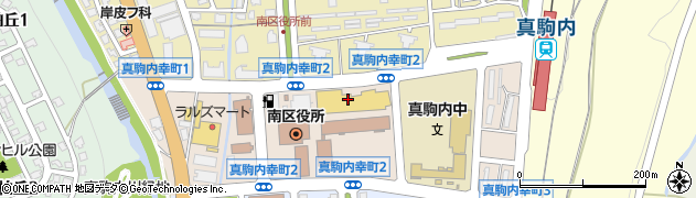 山の猿 真駒内店周辺の地図