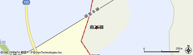 北海道釧路町（釧路郡）別保原野（南２６線）周辺の地図