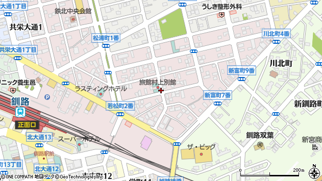〒085-0004 北海道釧路市新富町の地図