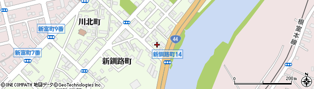 北海道釧路市新釧路町6周辺の地図