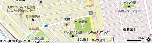 光顕寺地下ホール周辺の地図