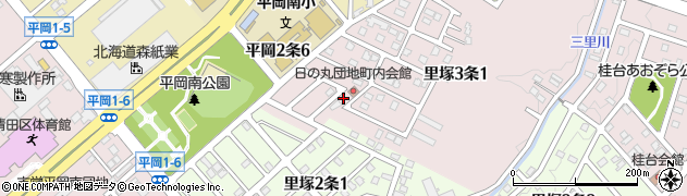 里塚日の丸ふれあい公園周辺の地図
