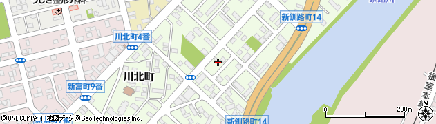 北海道釧路市新釧路町8周辺の地図
