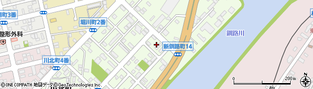北海道釧路市新釧路町13周辺の地図