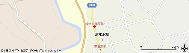 清水沢郵便局周辺の地図