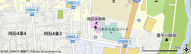 北海道札幌市南区川沿４条2丁目2周辺の地図