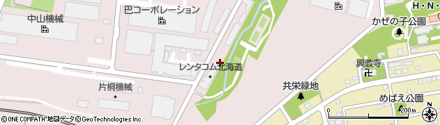 株式会社レンタコム北海道札幌流通センター周辺の地図