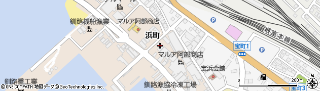 釧路内燃機製作所浜町工場周辺の地図