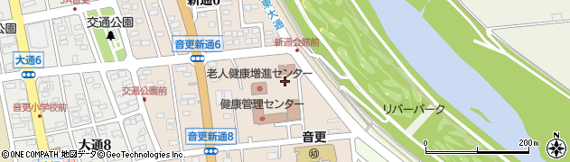 新通会館周辺の地図