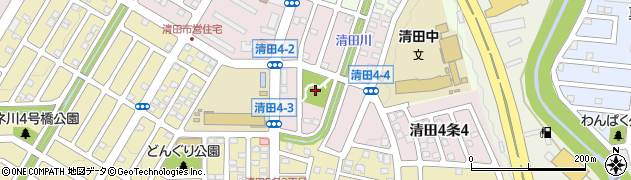 清田青空公園周辺の地図