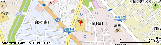 美容室アルティスタ西友清田店周辺の地図