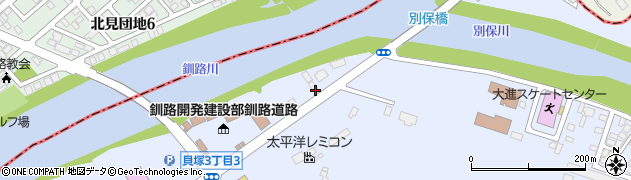 北海道日通プロパン販売株式会社　釧路営業所周辺の地図