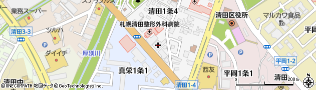 株式会社常口アトム　清田店周辺の地図