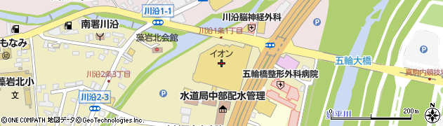 ロッテリアイオン札幌藻岩店周辺の地図