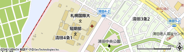 札幌国際大学　短期大学部教務学生課周辺の地図