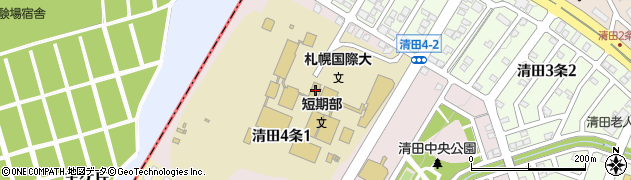 札幌国際大学　札幌国際大学教務学生課周辺の地図