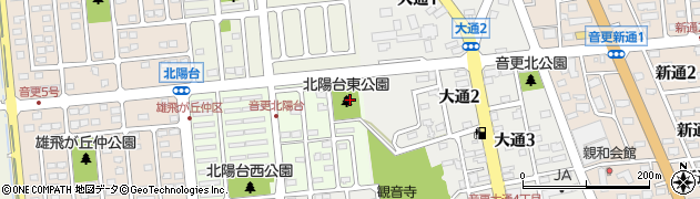 北陽台東公園周辺の地図