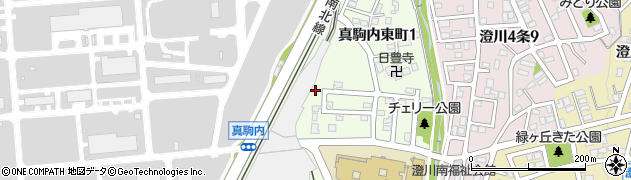 真駒内東町さくら公園周辺の地図