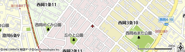 西岡タウンハウス周辺の地図
