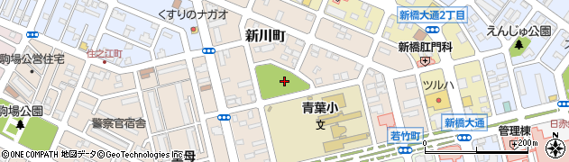 新川公園周辺の地図