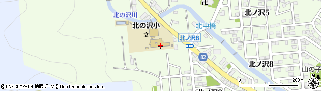 札幌市立北の沢小学校周辺の地図
