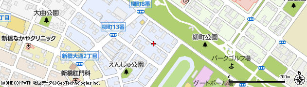 北海道釧路市柳町周辺の地図