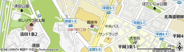 圓楽寺周辺の地図