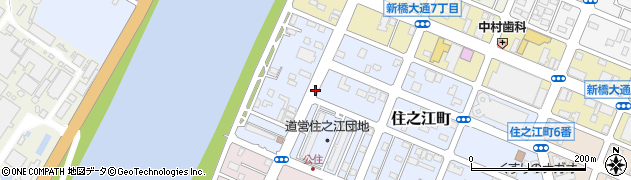 北海道釧路市住之江町周辺の地図
