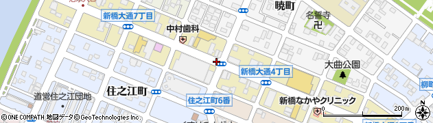 北海道釧路市新橋大通周辺の地図