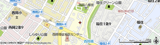 西岡とんぼ公園周辺の地図