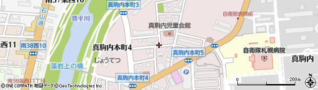 北海道札幌市南区真駒内本町周辺の地図