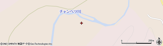 チャンベツ川周辺の地図