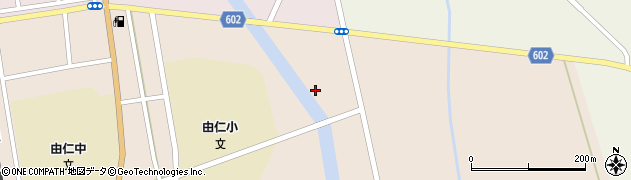 由仁町役場　給食センター周辺の地図