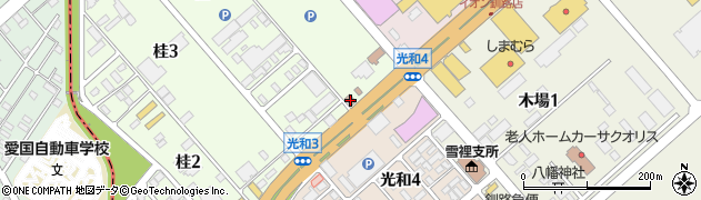 釧路桂郵便局周辺の地図