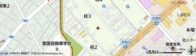 北海道釧路町（釧路郡）桂周辺の地図